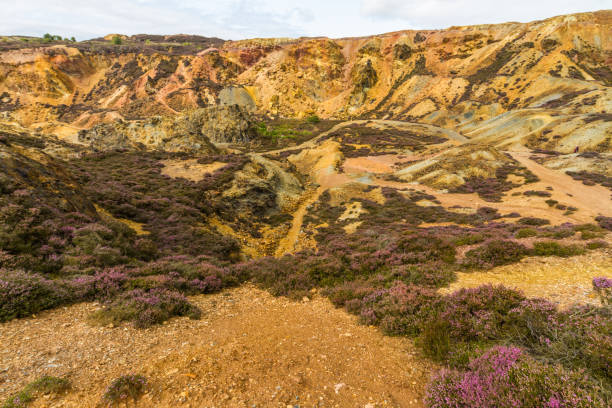 istock Parys Mountain, unearthly landscape like another planet. 1065866066