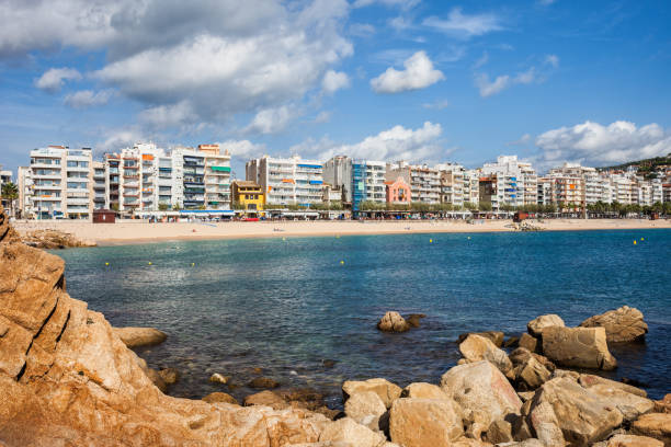 istock Blanes Sea Bay And Town Skyline On Costa Brava 1065866256