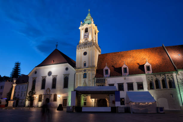 istock Nightfall In Bratislava Old Town 1065866302