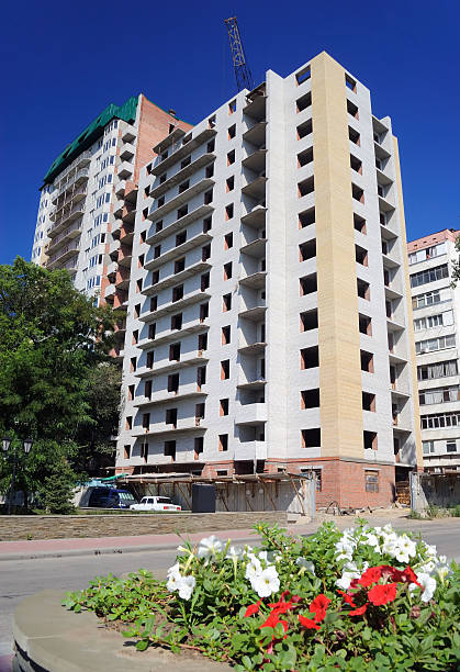 istock Building of the modern brick house 106587047