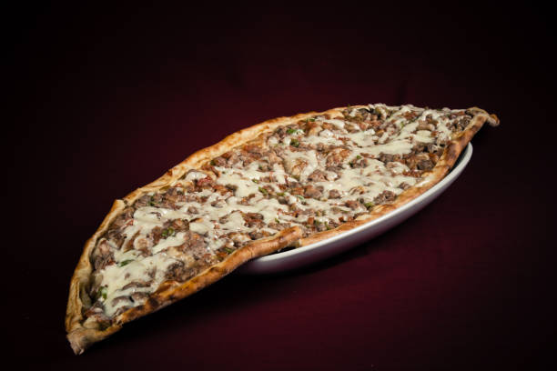 istock Turkish Pita Bread with Meat and Cheese 1065873222