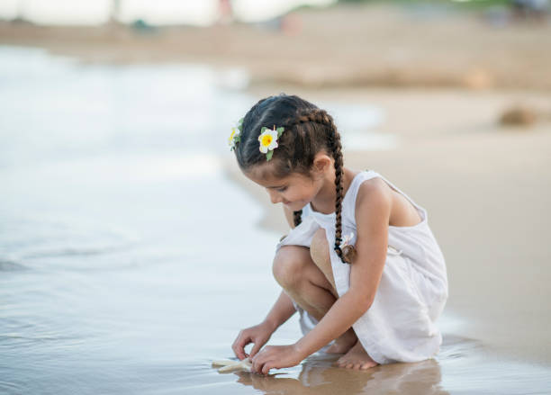 istock Little girl on the beach 1065883762