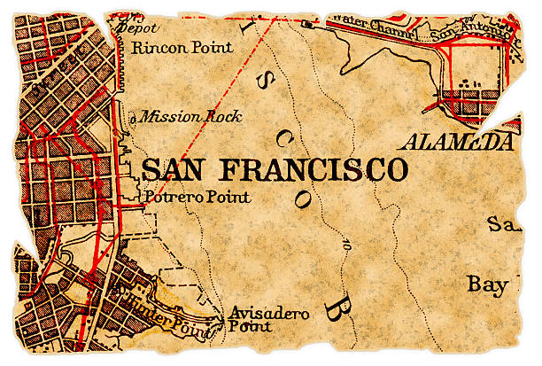 100 San Francisco Old Map Stock Photos Pictures Royalty Free Images San Francisco Old Map 