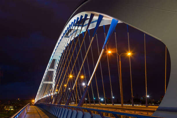 istock Apollo bridge in the evening in Bratislava 1065886666