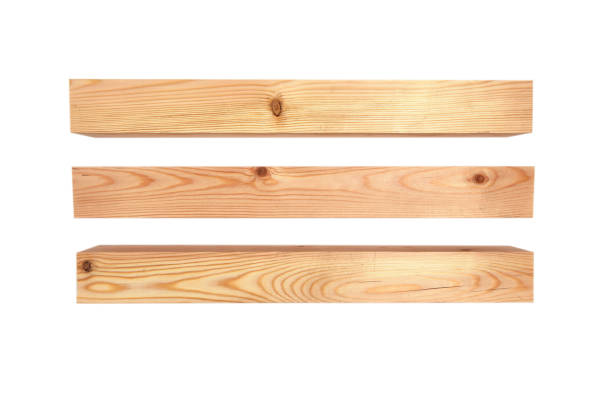 istock Wooden board isolated on white 1065886714