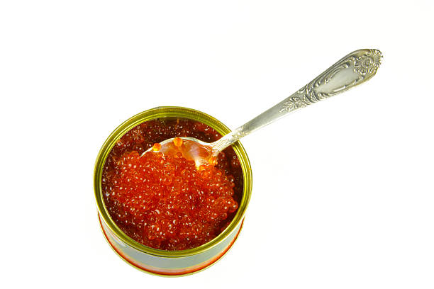 istock Canned caviar and spoon 106588762
