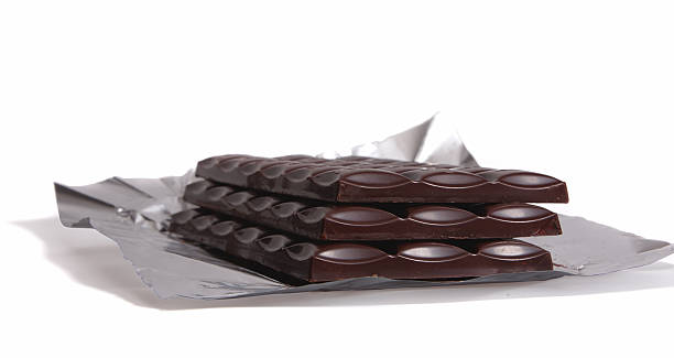 chocolate bars on foil