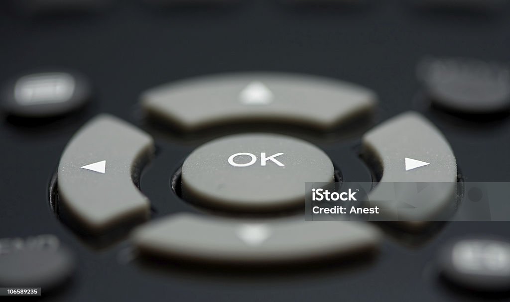 Macro de botões de Controlo Remoto - Royalty-free Botão - Peça de Máquina Foto de stock
