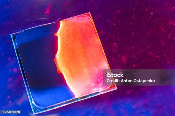 Cpuramtechnology Of Cyberelectronic Concept Technology Arthouse Overheating Of The Central Processor Cpu Cooling With Watertecnology Background Stock Photo - Download Image Now