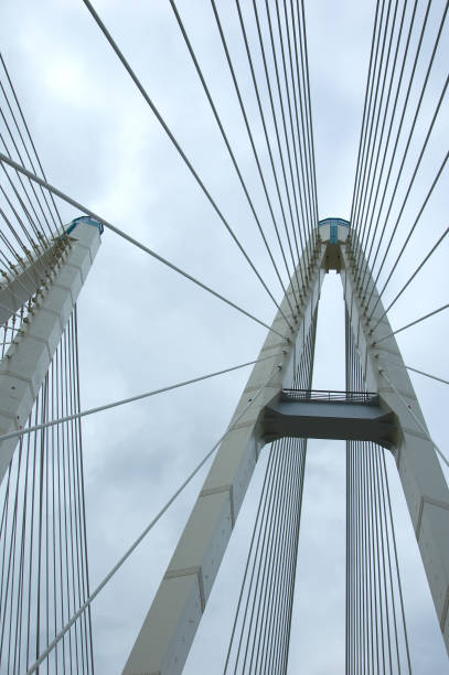 istock Support of an automobile suspension bridge 1065904474