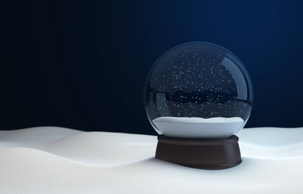 Snow globe stock photo