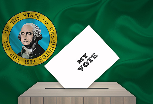 Ballot Box - Election in WASHINGTON , USA