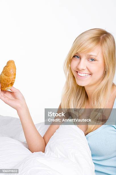 Breakfast In The Bed Stock Photo - Download Image Now - 16-17 Years, Adolescence, Adult