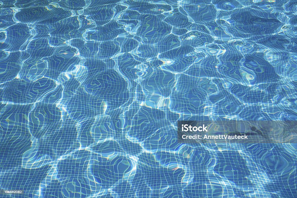 Água na piscina - Royalty-free Azul Foto de stock