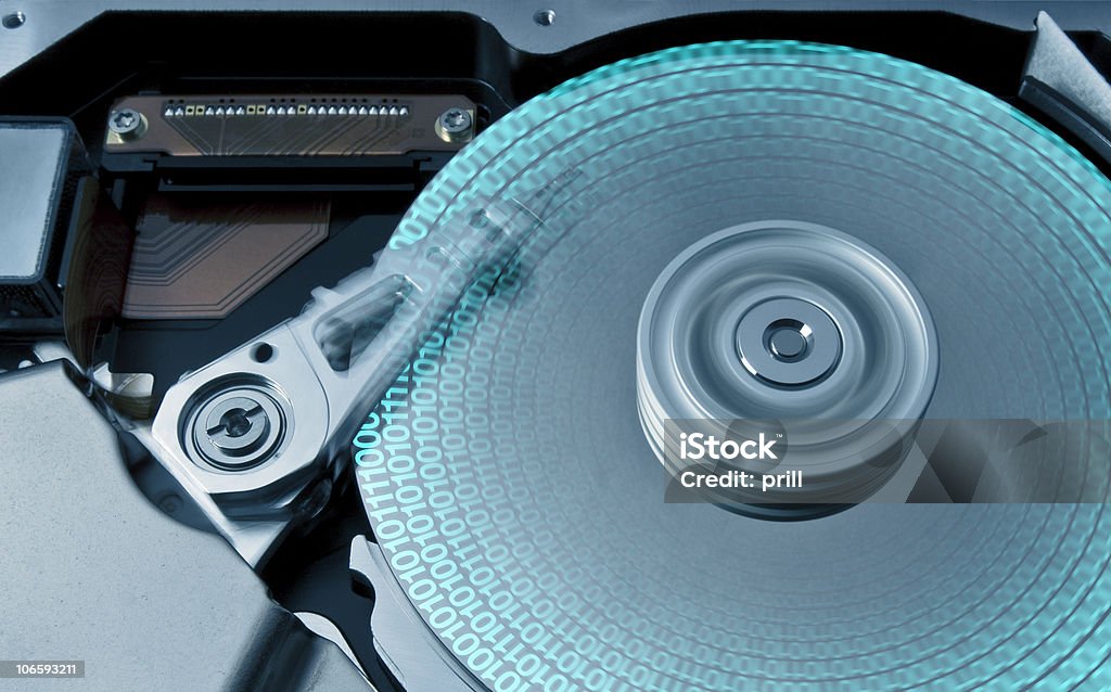 Disco fisso e dei dati - Foto stock royalty-free di Apparecchiatura di registrazione del suono