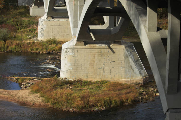 istock Bridge of concrete  in Latvia. 1065932734