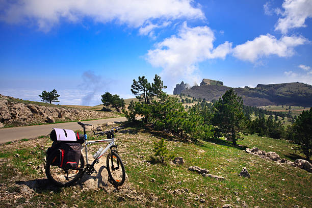 istock Bike in mountains 106593680