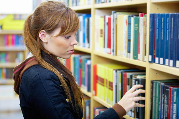 istock Teenage Girl in Library 106594815