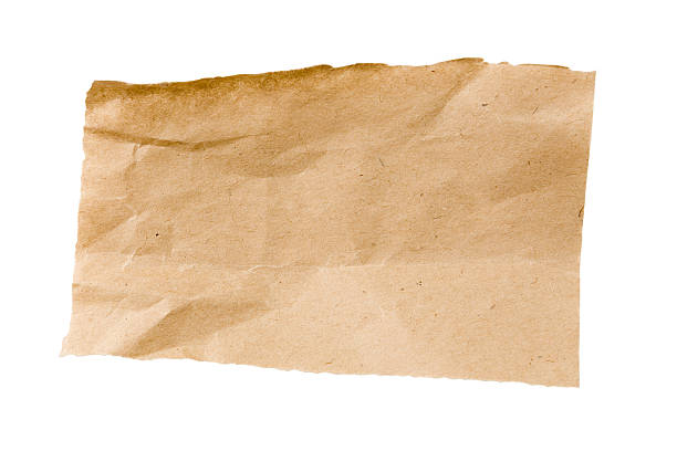 скомканный коричневый упаковки бумаги - brown paper paper crumpled brown стоковые фото и изображения