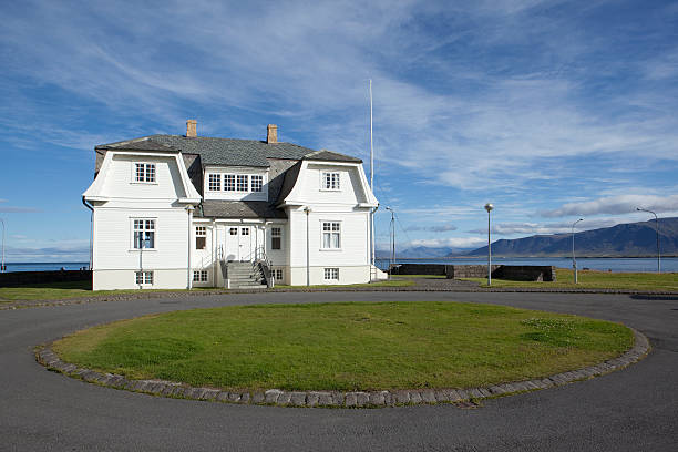 Reykjavik, Höfdi house, steeped in history guest house in the northernmost capital in the world, frontal view