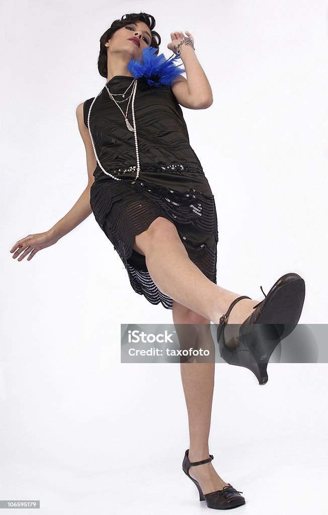 Baile retro mujer - Foto de stock de Bailar claqué libre de derechos