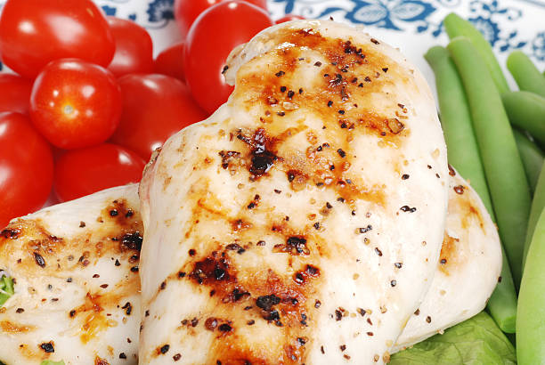 istock closeup grilled chicken with vegetables 106595281