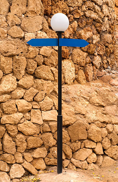 Signpost-Lamp stock photo