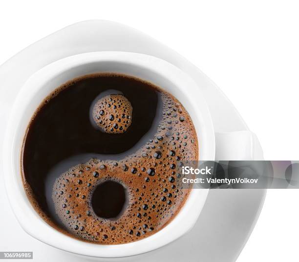 Tazza Di Caffè - Fotografie stock e altre immagini di Simbolo del Tao - Simbolo del Tao, Caffè - Bevanda, Tazza