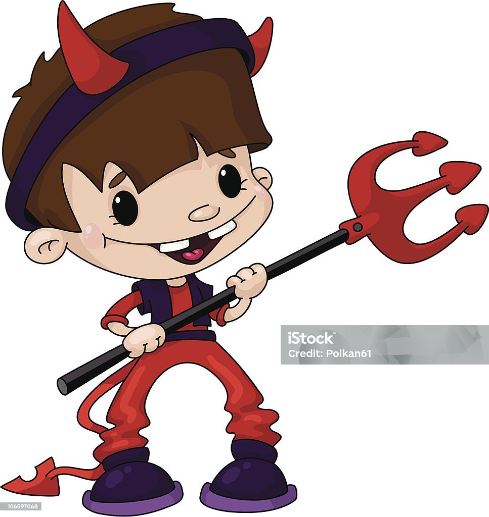 Animation Devil Boy Cute Devil Boy Stock Illustration - Download Image Now - Autumn, Boys ...