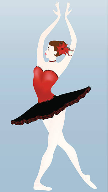 istock Ballerina in red and black costume 106597430