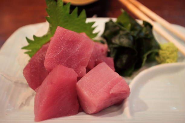 istock Sashimi with seaweed and wasabi in Saitama 1065974424