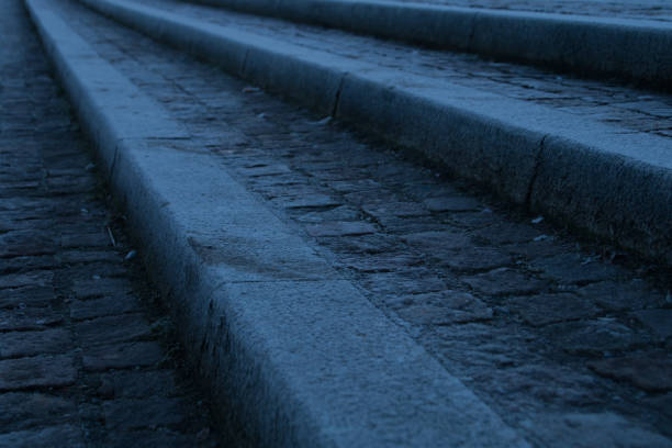istock Asphalt background with the pavement stairs 1065979370