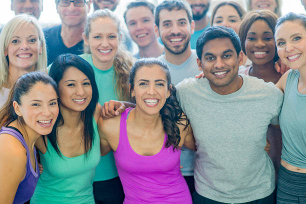 istock Yoga class team portrait 1065985194
