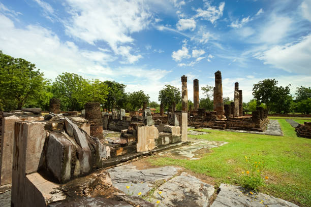 istock Ancient ruined Wat Chetuphon Luang in Sukhothai 1065985332