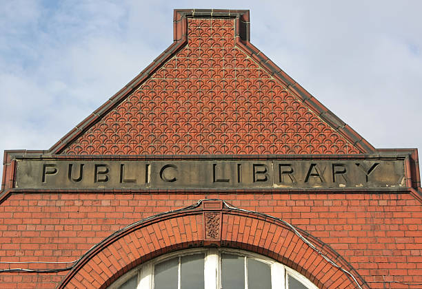 public library stock photo