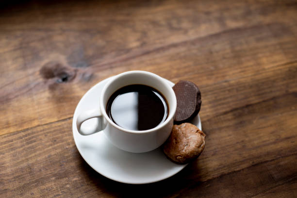 istock Espresso coffee with chocolate cookies 1066000596