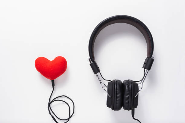istock headphone and mobile phone, music concept 1066034606