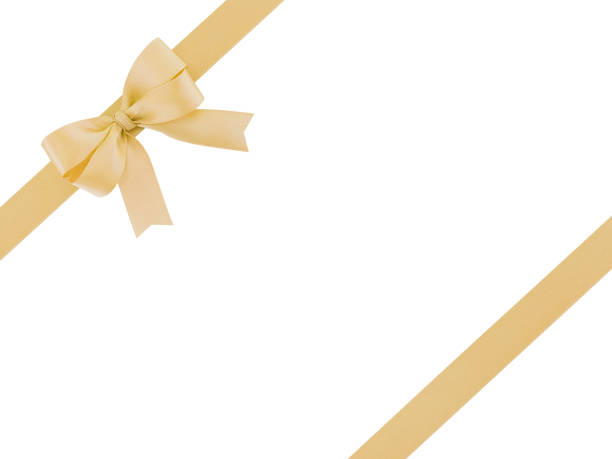 istock brown beige color ribbon bow isolated on white background 1066036786