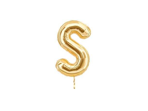 istock Gold foil alphabet, Letters S isolated 1066052252