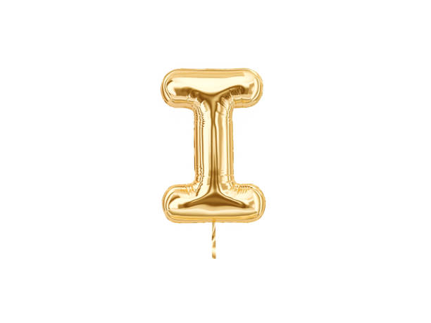 istock Gold foil alphabet, Letter I 1066052278
