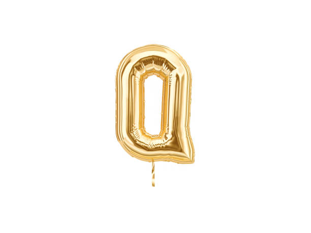 istock Gold foil alphabet, Letter Q 1066052300