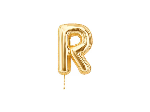 istock Gold foil alphabet, Letter R 1066052326