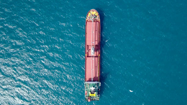 istock General cargo ship at sea - Aerial image 1066061778