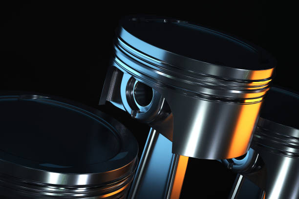 istock 3d illustration of piston on a dark background 1066075176