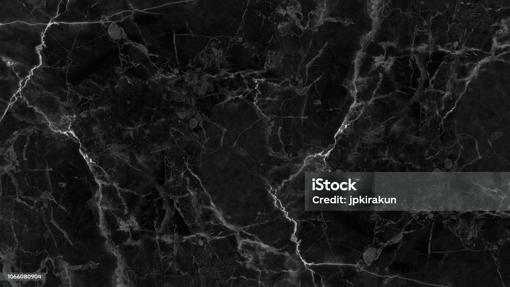 Black marble texture and background. Black marble texture and background for design pattern artwork. Marble - Rock Stock Photo