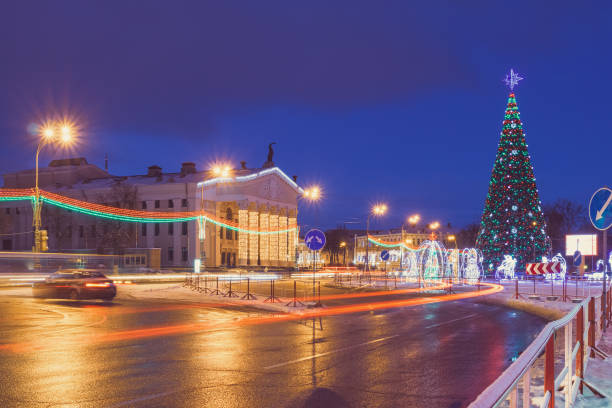 istock Christmas tree in the city on the square 1066085996
