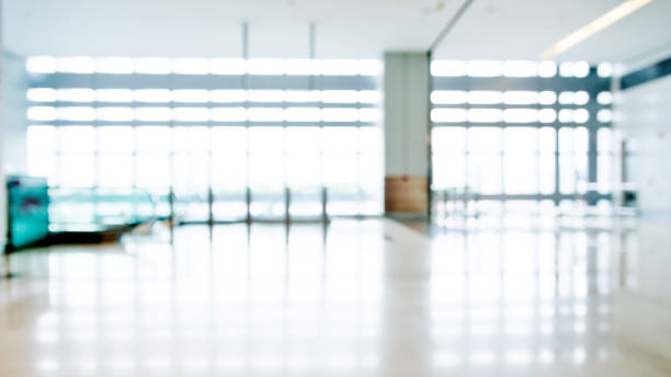 istock Modern empty airport entrance hall 1066094278