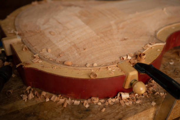 istock partly carved Cello or, violoncello 1066107022