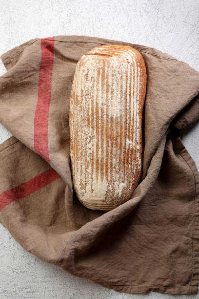 istock One loaf of rye bread top view 1066115582