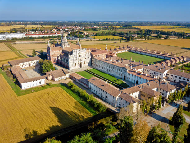 Certosa of Pavia stock photo